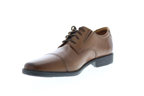 Clarks Tilden Captoe Oxford 26130096 Mens Brown Leather Oxfords Cap Toe Shoes