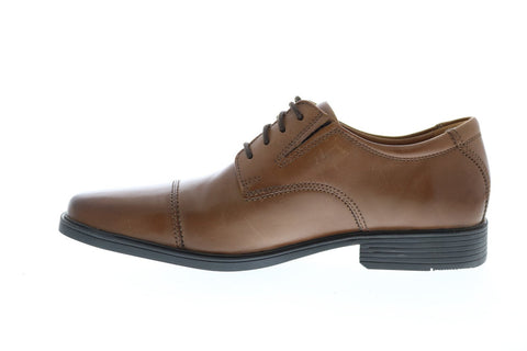 Clarks Tilden Captoe Oxford 26130096 Mens Brown Leather Oxfords Cap Toe Shoes