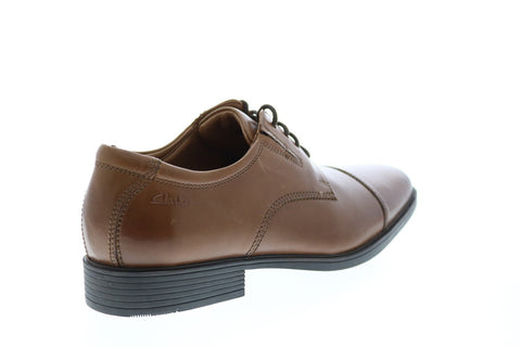 Clarks Tilden Captoe Oxford 26130096 Mens Brown Leather Oxfords Cap Toe Shoes