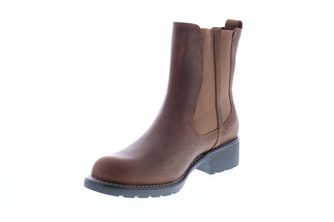 Clarks Orinoco Club 26130356 Womens Brown Nubuck Chelsea Boots