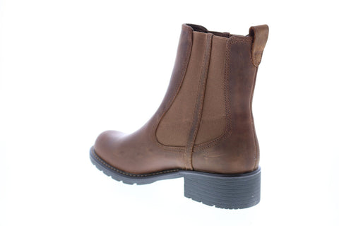 Clarks Orinoco Club 26130356 Womens Brown Nubuck Chelsea Boots