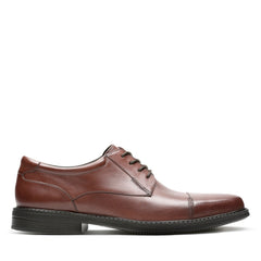 Clarks Wenham Cap 26130511 Mens Brown Wide Oxfords & Lace Ups Cap Toe Shoes