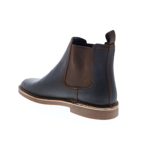Clarks Bushacre Hill 26130518 Mens Brown Leather Lace Up Chelsea Boots