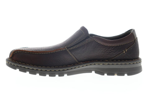 Clarks Vanek Step 26130601 Mens Brown Wide Loafers & Slip Ons Casual Shoes