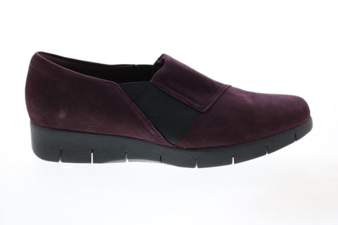Clarks Daelyn Monarch 26130734 Womens Purple Nubuck Loafer Flats Shoes