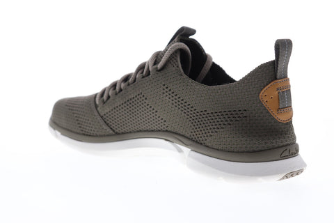 Clarks Triken Run 26130968 Mens Gray Canvas Lace Up Lifestyle Sneakers Shoes