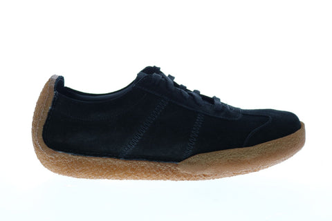 Clarks Milligan Suede Runner 26131323 Mens Black Lifestyle Sneakers Shoes