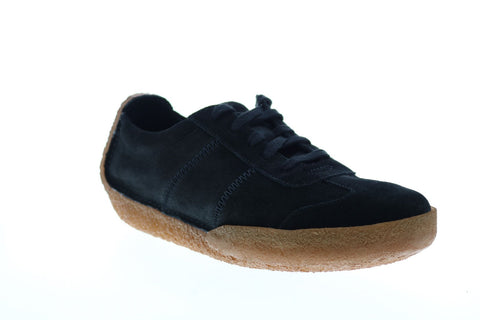 Clarks Milligan Suede Runner 26131323 Mens Black Lifestyle Sneakers Shoes