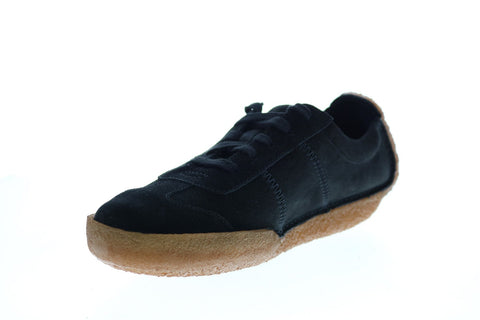 Clarks Milligan Suede Runner 26131323 Mens Black Lifestyle Sneakers Shoes