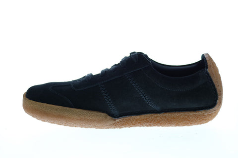 Clarks Milligan Suede Runner 26131323 Mens Black Lifestyle Sneakers Shoes