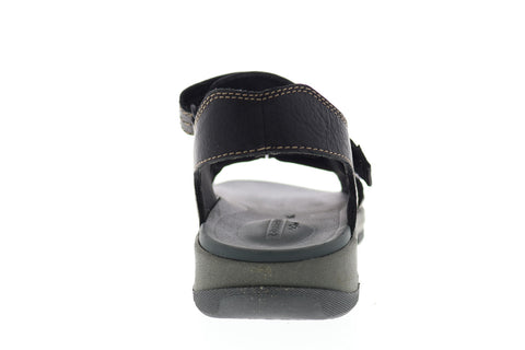 Clarks Brixby Shore 26131545 Mens Black Wide 2E Leather Sport Sandals Shoes