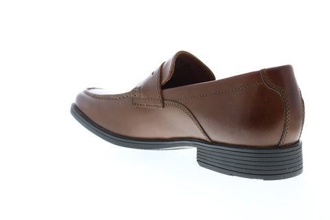 Clarks Tilden Way 26131576 Mens Brown Leather Slip On Penny Loafers Shoes