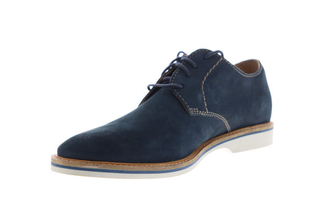 Clarks Atticus Lace 26131819 Mens Blue Nubuck Casual Lace Up Oxfords Shoes
