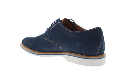 Clarks Atticus Lace 26131819 Mens Blue Nubuck Casual Lace Up Oxfords Shoes