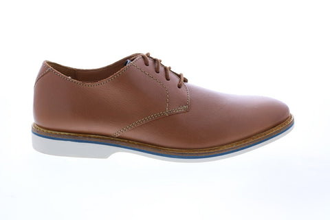 Clarks Atticus Lace Plain Toe Ox Mens Brown Leather Oxfords Plain Toe Shoes