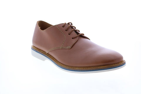 Clarks Atticus Lace Plain Toe Ox Mens Brown Leather Oxfords Plain Toe Shoes