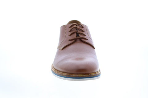 Clarks Atticus Lace Plain Toe Ox Mens Brown Wide Leather Oxfords Shoes