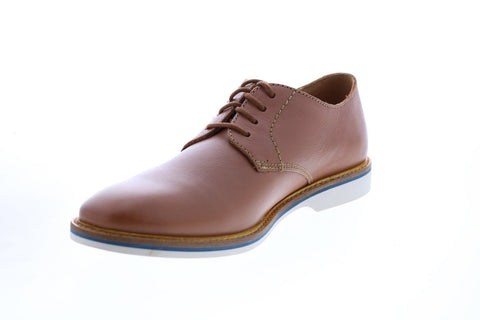 Clarks Atticus Lace Plain Toe Ox Mens Brown Leather Oxfords Plain Toe Shoes