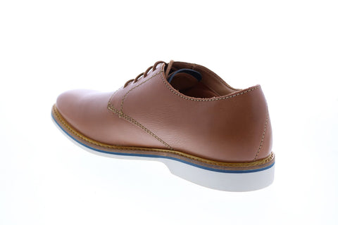 Clarks Atticus Lace Plain Toe Ox Mens Brown Leather Oxfords Plain Toe Shoes