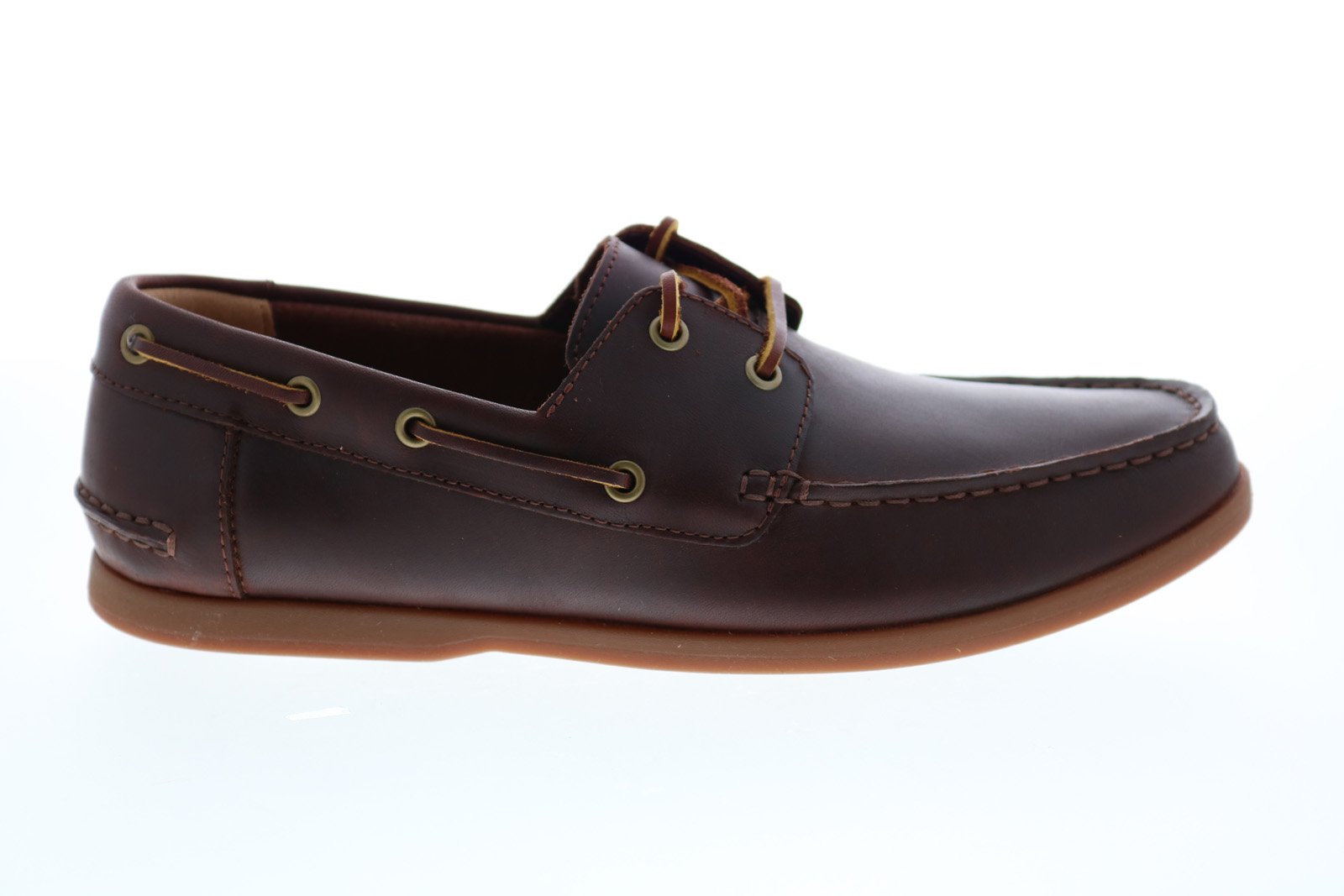 Clarks Morven Sail 26132480 Mens Brown Leather Loafers Slip Ons