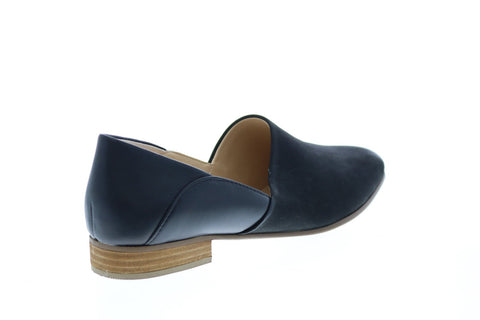 Clarks Pure Tone 26132485 Womens Black Wide Nubuck Loafer Flats Shoes