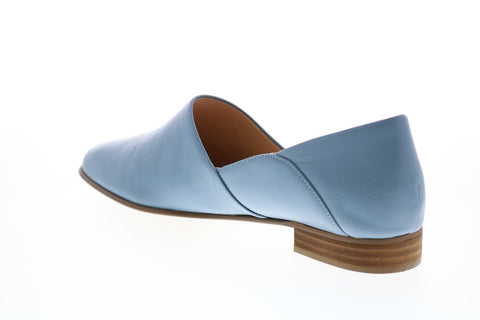 Clarks Pure Tone 26132488 Womens Blue Leather Loafer Flats Shoes