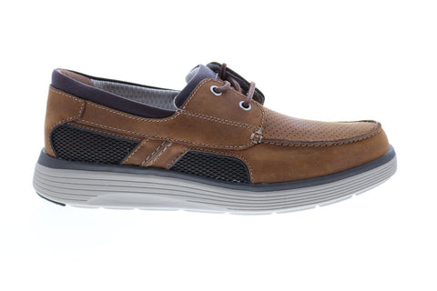 Clarks Un Abode Step 26132615 Mens Brown Loafers & Slip Ons Boat Shoes
