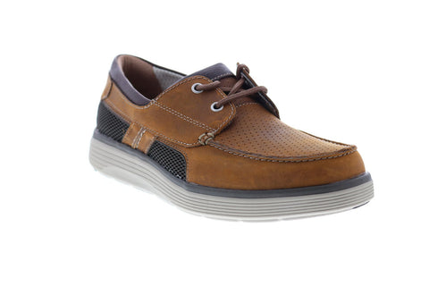 Clarks Un Abode Step 26132615 Mens Brown Loafers & Slip Ons Boat Shoes