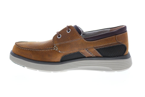 Clarks Un Abode Step 26132615 Mens Brown Loafers & Slip Ons Boat Shoes