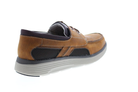 Clarks Un Abode Step 26132615 Mens Brown Loafers & Slip Ons Boat Shoes