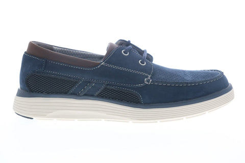 Clarks Un Abode Step 26132616 Mens Blue Loafers & Slip Ons Boat Shoes
