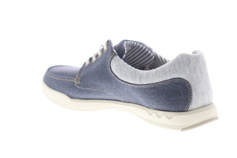 Clarks Step Isle Lace 26132764 Mens Blue Canvas Casual Fashion Sneakers Shoes