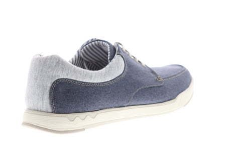 Clarks Step Isle Lace 26132764 Mens Blue Canvas Lifestyle Sneakers Shoes