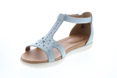 Clarks Un Reisel Mara 26133242 Womens Blue Gray Slingback Sandals Shoes