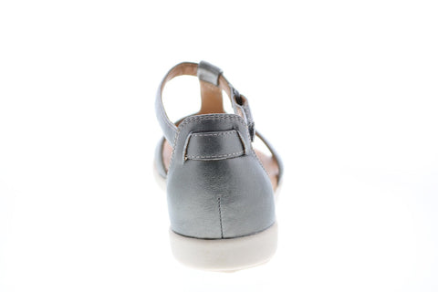 Clarks Un Reisel Mara 26133243 Womens Gray Leather Slingback Sandals Shoes