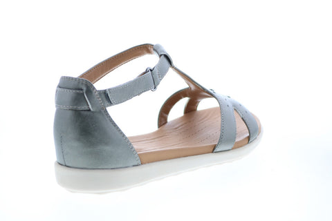 Clarks Un Reisel Mara 26133243 Womens Gray Leather Slingback Sandals Shoes