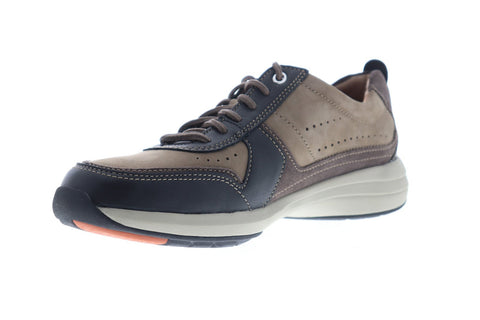Clarks Un Coast Form Mens Brown Leather Low Top Lace Up Sneakers Shoes