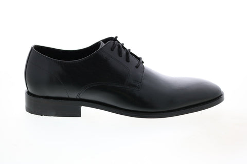 Clarks Nantasket Fly 26133368 Mens Black Wide Plain Toe Oxfords Shoes 
