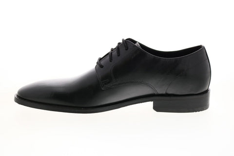 Clarks Nantasket Fly 26133368 Mens Black Wide Plain Toe Oxfords Shoes 
