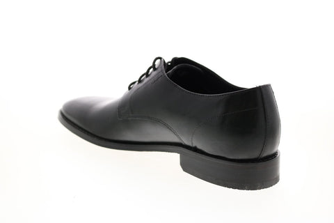 Clarks Nantasket Fly 26133368 Mens Black Wide Plain Toe Oxfords Shoes 