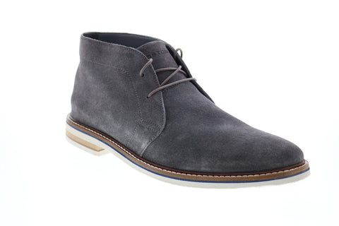 Bostonian Dezmin Mid 26133410 Mens Gray Suede Lace Up Chukkas Boots