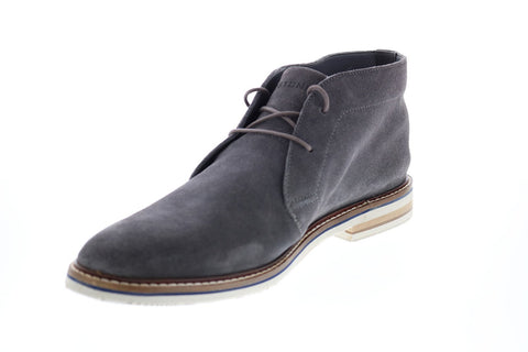 Bostonian Dezmin Mid 26133410 Mens Gray Suede Lace Up Chukkas Boots