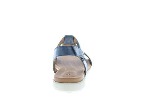 Clarks Un Reisel Mae 26133563 Womens Blue Leather Slingback Sandals Shoes