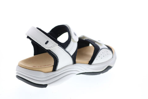 Clarks Wave Grip 26133599 Womens White Wide Synthetic Sport Sandals Shoes