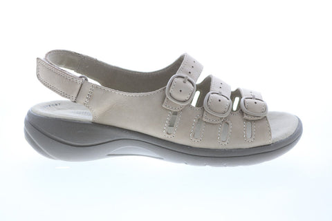 Clarks Saylie Quartz 26133700 Womens Brown Nubuck Slingback Sandals Shoes