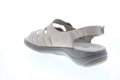 Clarks Saylie Quartz 26133700 Womens Brown Nubuck Slingback Sandals Shoes