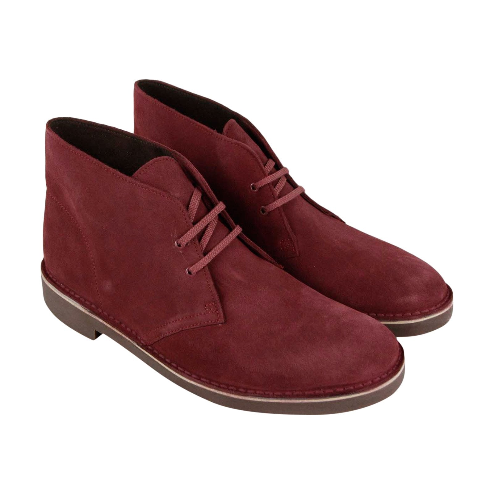 Clarks Bushacre 2 Burgundy Suede Lace Up Chukkas Boots Men\'s Size 10.5 26134291 $_57.JPG?set_id=8800005007 main image 3