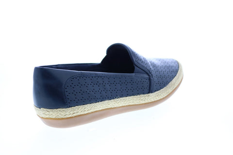Clarks Danelly Molly 26134472 Womens Blue Leather Slip On Loafer Flats Shoes