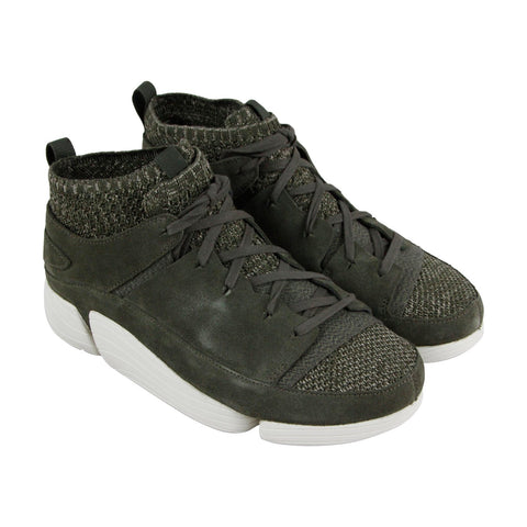 Supra Skytop Mens Black Suede Athletic Lace Up Skate Shoes