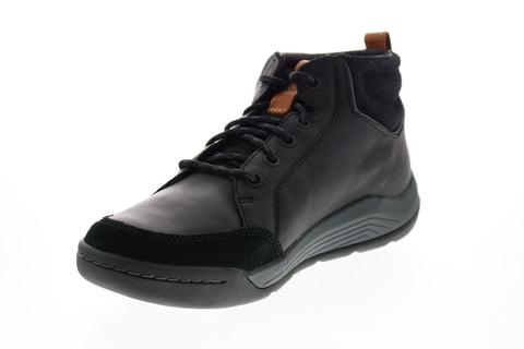 Clarks Ashcombe Mid GTX 26135407 Mens Black Leather Casual Dress Boots